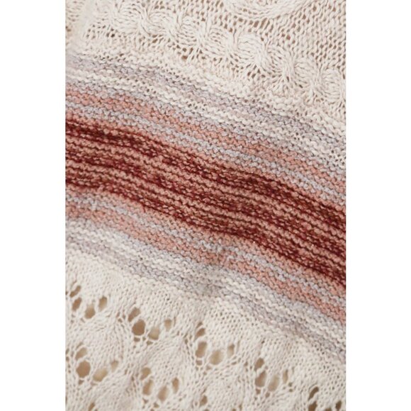 Anthropologie Pilcro Jemma Cable Open Knit Cardigan XS/S Longline Oversized $148 - Picture 8 of 16